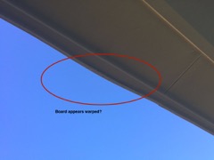 Bowed Board above rear deck 1