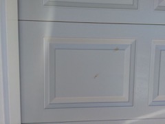 Deck Stain on Garage Door 1